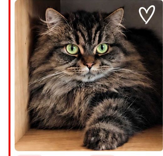 Maine Coon-Mix, grau getigert